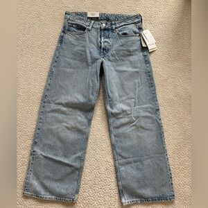 New low rise wide leg jeans